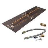 Linear Brass Burner/Rectangular Plate - CFBL190